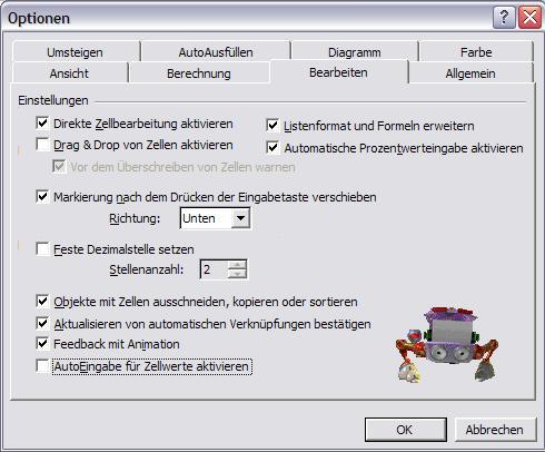 Tabellenwerte ändern [​IMG]