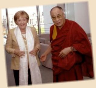 Merkel ontvangt Dalai Lama ondanks druk Peking