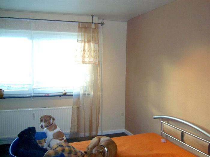 Schlafzimmer vorher/nachher