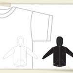 t-shirt template vektor
