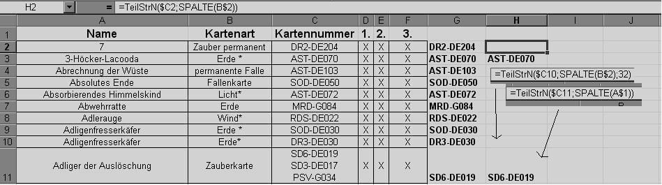 Zwei Werte in einer Zelle [​IMG]