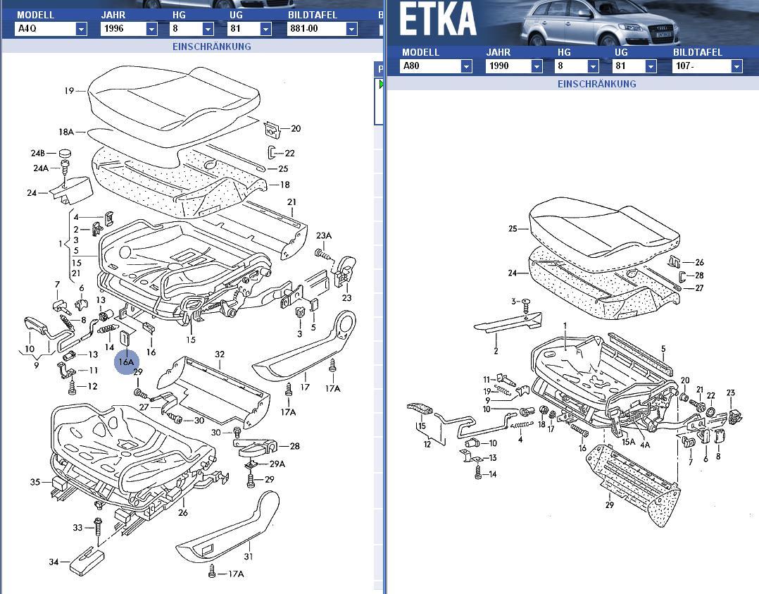 Welche Sitze Passen In Audi 80 B4 Welche Ausstattung / Sitze passen alles in Typ 89