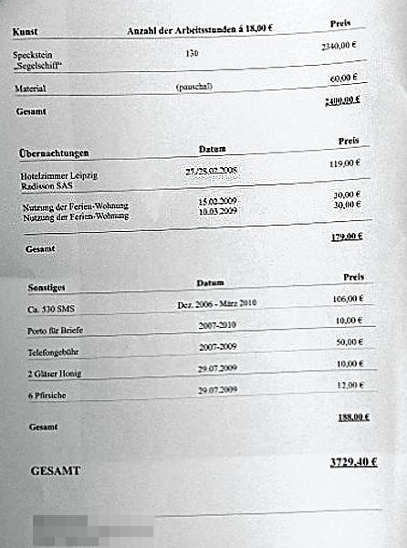 Die frechste Rechnung 2010