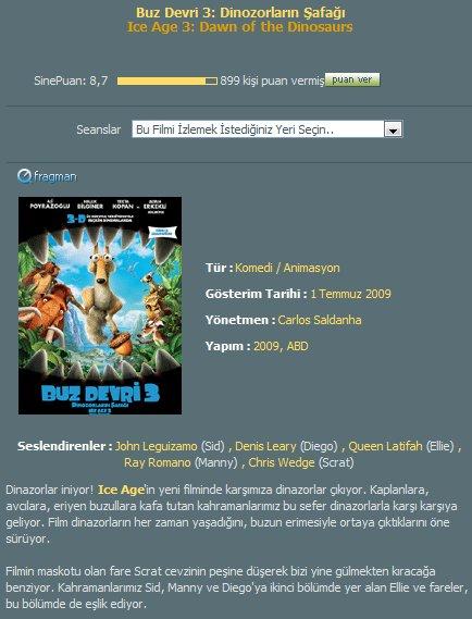  Buz Devri 3: Dinozorların Şafağı & Ice Age: Dawn of the Dinosaurs (2009)   tek parça izle   full izle   online izle Supermekan.org