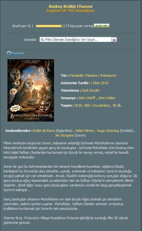  Baykuş Krallığı Efsanesi | 2010 | Animasyon | TR.Dublaj | Online İzle   tek parça izle   full izle Supermekan.org