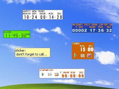Desktop Countdown Timer on Timeleft    Multi Uhren Desktop Tool Reminder Alarm Clock Countdown