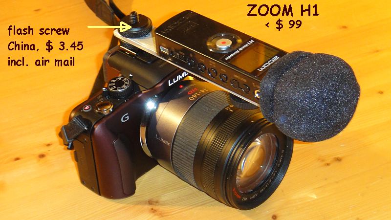 G3, chocolate + ZOOM H1 extern mic: Micro Four Thirds Talk Forum: Digital Photography Review
