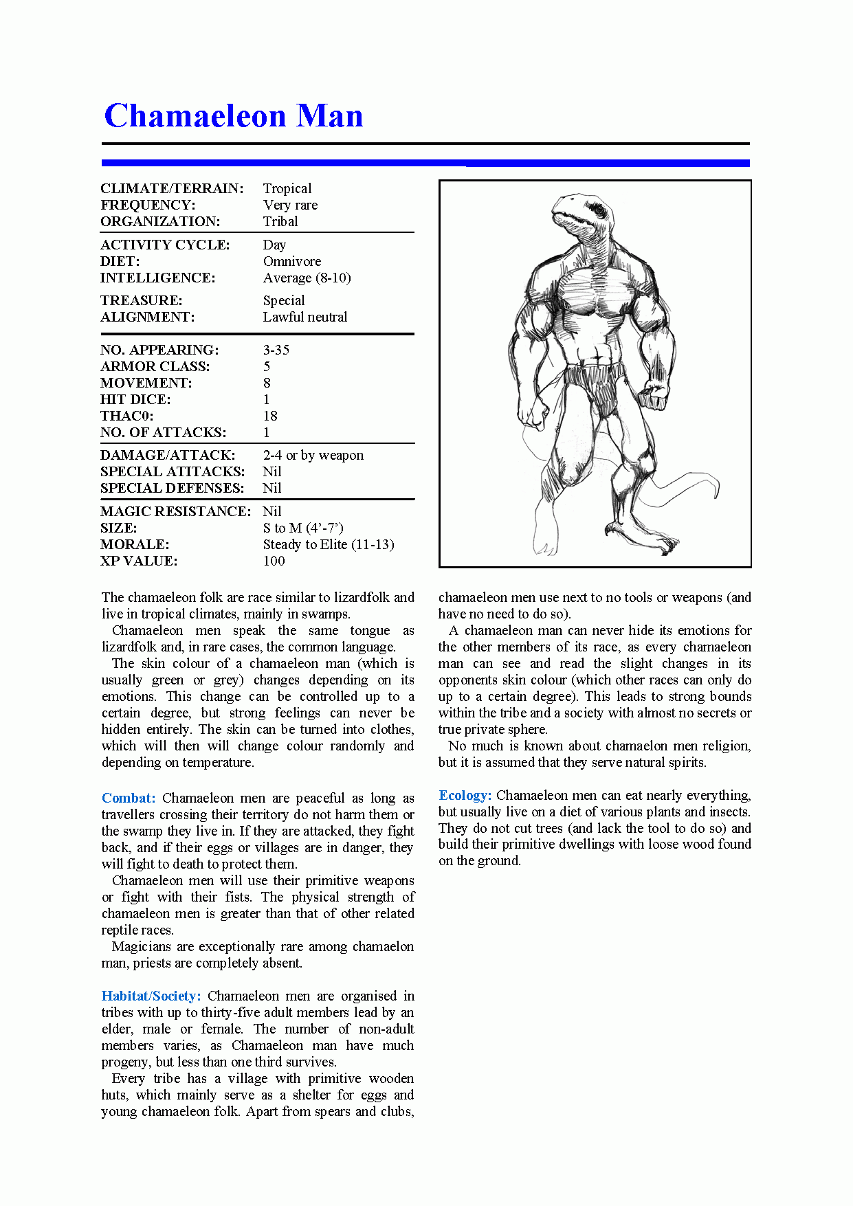 d&d monster template