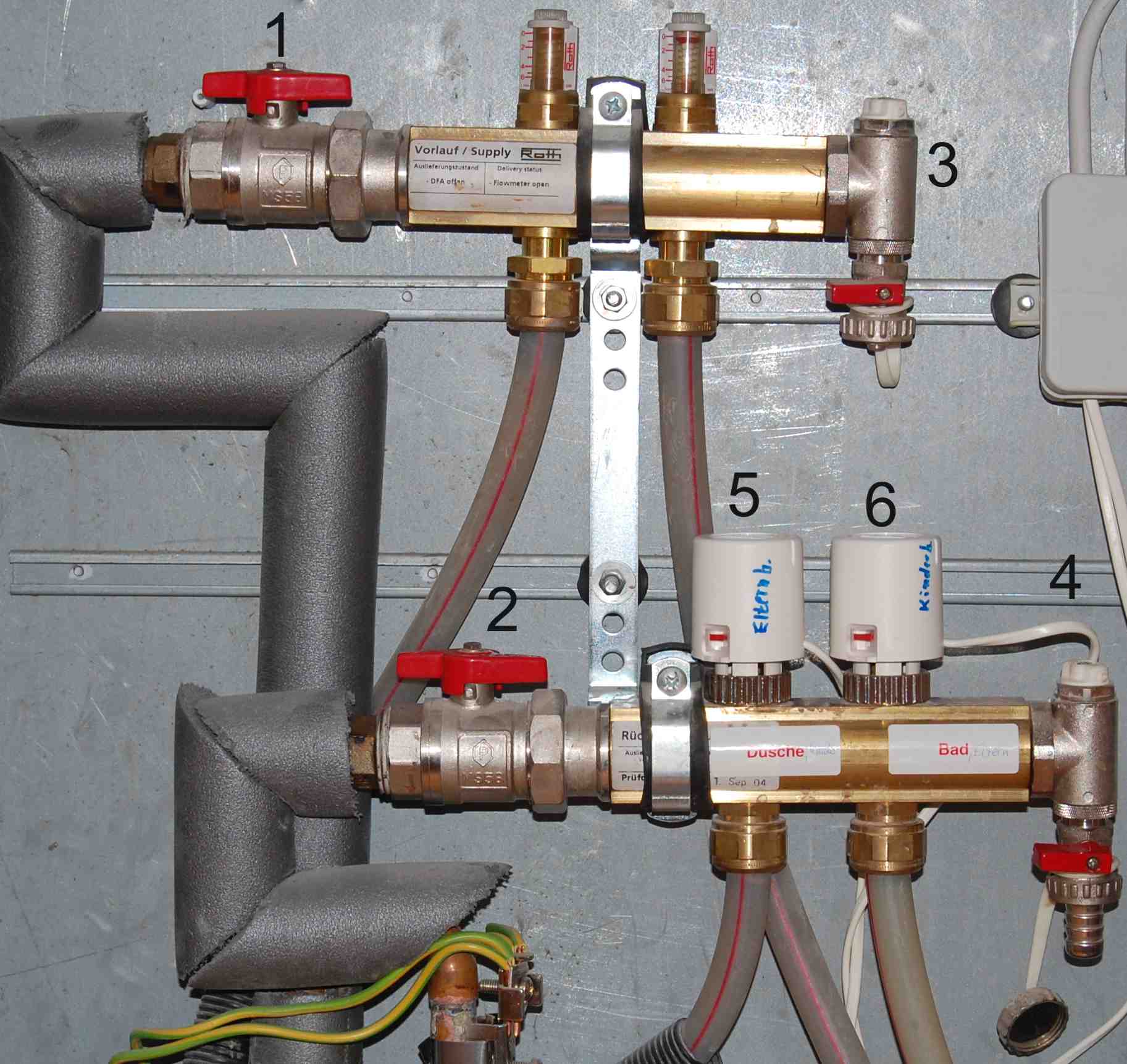 Fußbodenheizung spülen