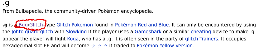 I Looked Up Glitch Pokémons And Bulbapedia Made Me Laugh (at Work ...