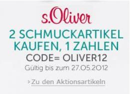 [Amazon] zwei Schmuckstücke von s.Oliver kaufen und nur 1 bezahlen