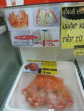 Siêu thị có bán Cua Hoàng Đế - Giá 5tr/con. AE bán hải sản bên chợ ẩm thực đâu goy - 5