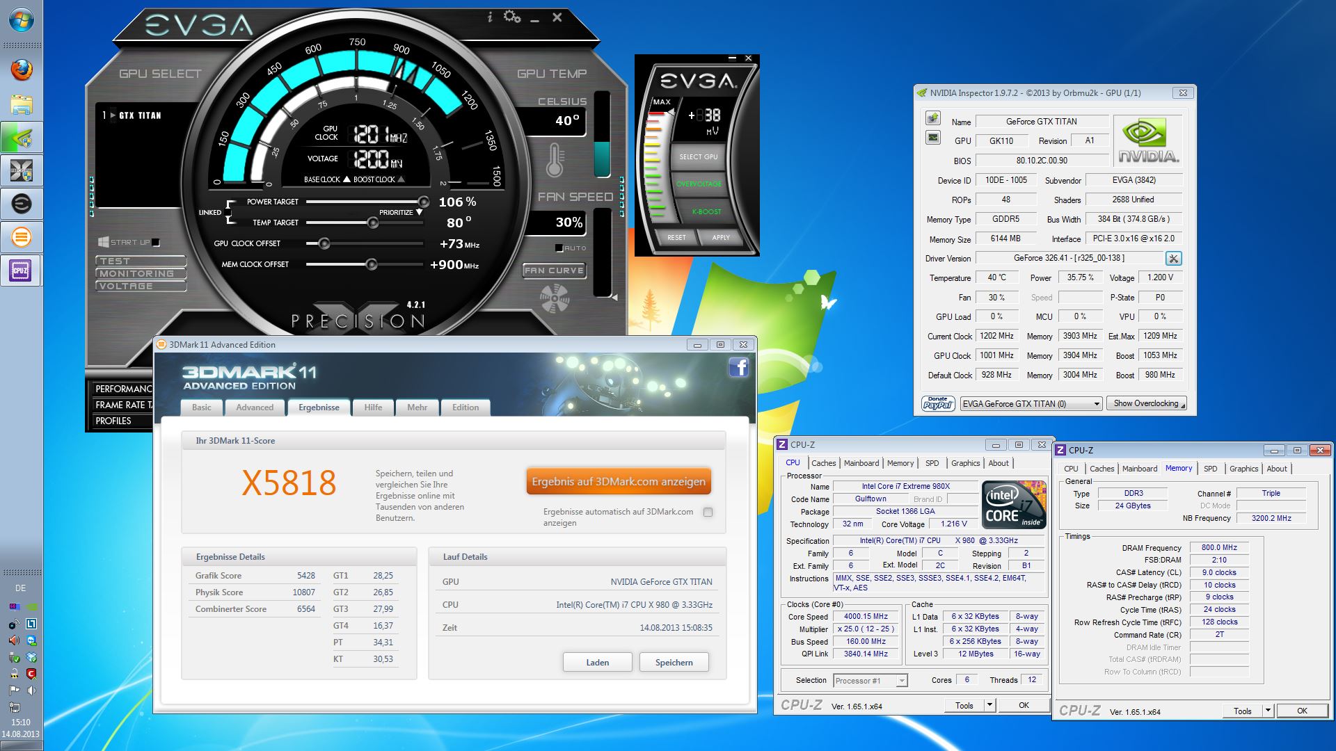 evga precision x 4.2.1 settings