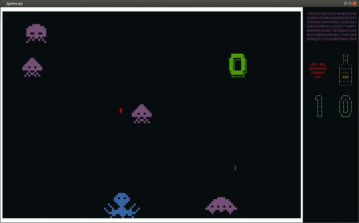 Screenshot of unfished version