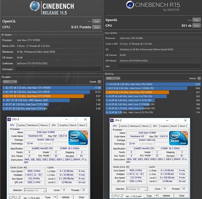 intel extreme tuning utility benchmark score for 4720hq