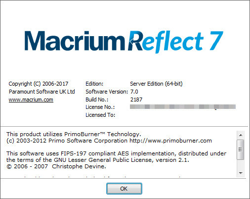 macrium reflect home edition license key