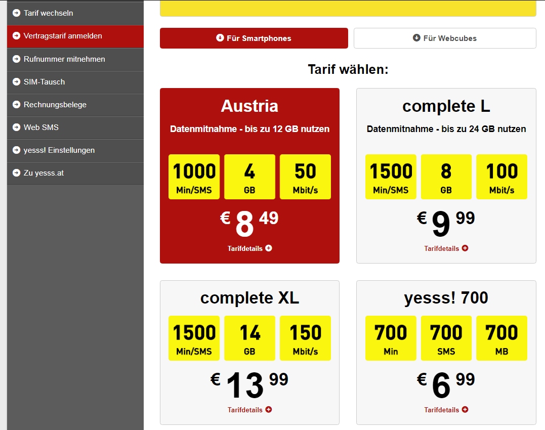 Hot Internet Tarife österreich
