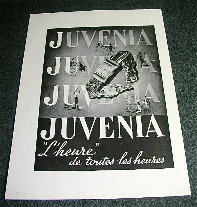 JUVENA Uhren Originalanzeige 1948  TOP