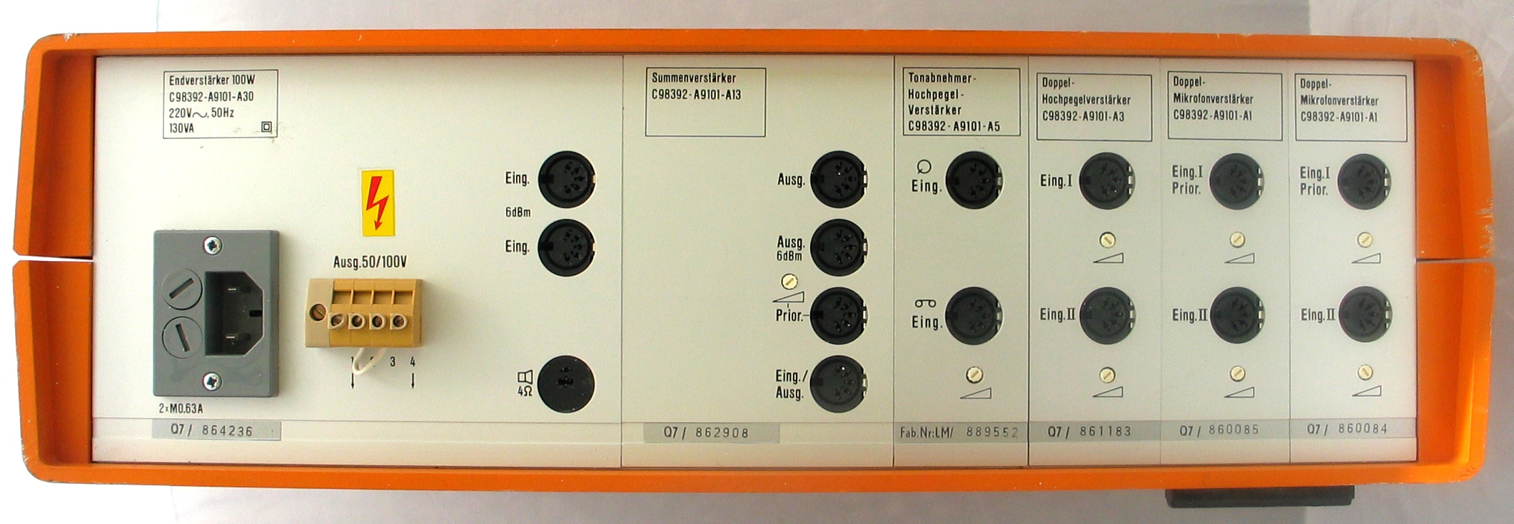 Siemens Klangfilm, modulare Beschallungsanlage, 100W