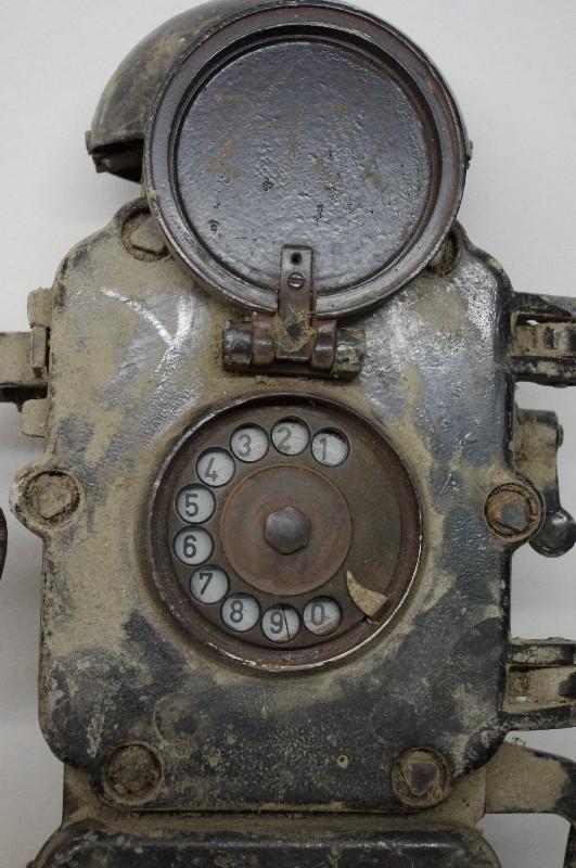 Antikes, Bunkertelefon, Grubentelefon, Wählscheibentelefon, Telefon