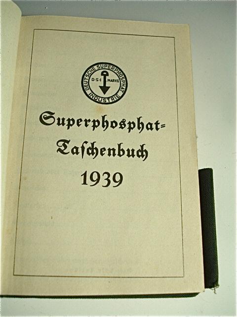 1939, Superphosphat Taschenbuch, Original